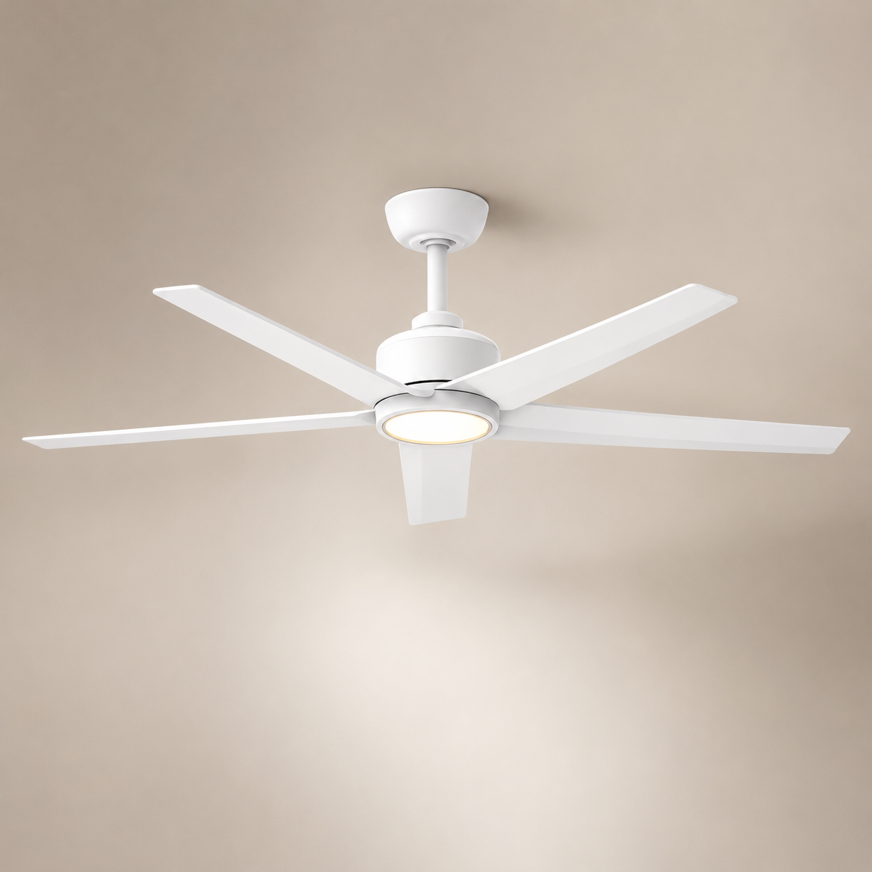 Misk White 52" – Ventilateur de plafond LED silencieux réversible