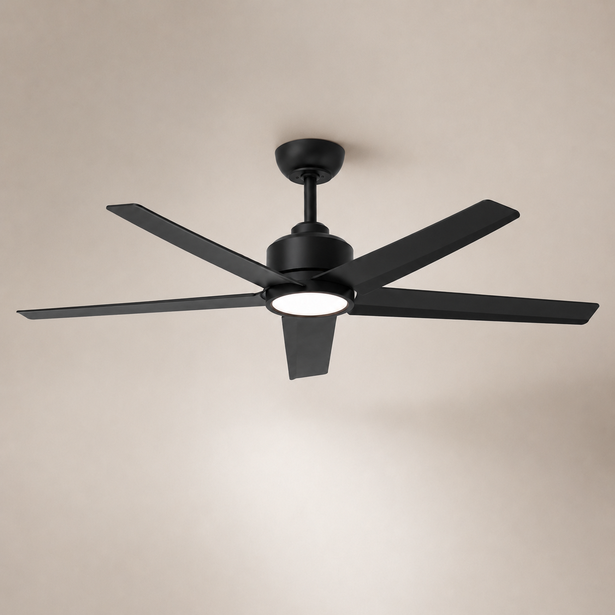 Misk Noir Mat 52” – Ventilateur plafond LED silencieux réversible